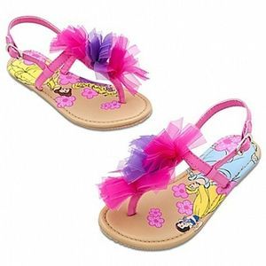 Disney Floral Princess Pink Sandals Youth Girls